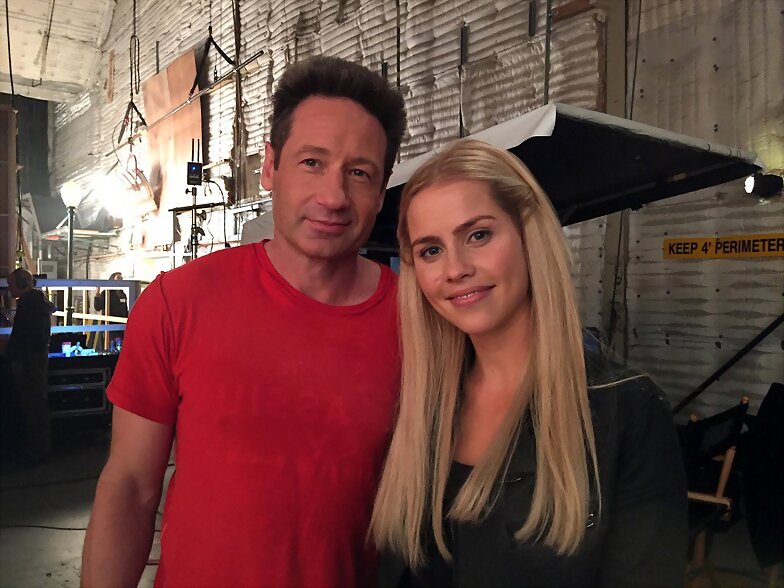 Claire Holt bts season 2 en la serie Aquarius