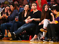 Phoebe Tonkin &amp; Paul Wesley - LA Lakers game 2015