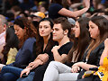 Phoebe Tonkin &amp; Paul Wesley - LA Lakers game 2015