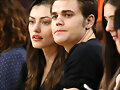 Phoebe Tonkin &amp; Paul Wesley - LA Lakers game 2015