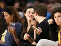 Phoebe Tonkin &amp; Paul Wesley - LA Lakers game 2015