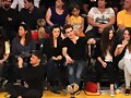 Phoebe Tonkin &amp; Paul Wesley - LA Lakers game 2015