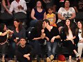 Phoebe Tonkin &amp; Paul Wesley - LA Lakers game 2015