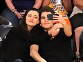 Phoebe Tonkin &amp; Paul Wesley - LA Lakers game 2015