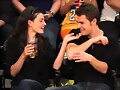 Phoebe Tonkin &amp; Paul Wesley - LA Lakers game 2015