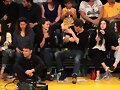 Phoebe Tonkin &amp; Paul Wesley - LA Lakers game 2015