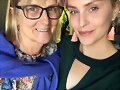 Amy Ruffle con su madre en 2018