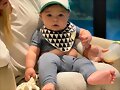 Claire Holt con su hijo James Holt Joblon | 2019