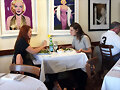 Phoebe Tonkin out to lunch in LA, May 9, 2015