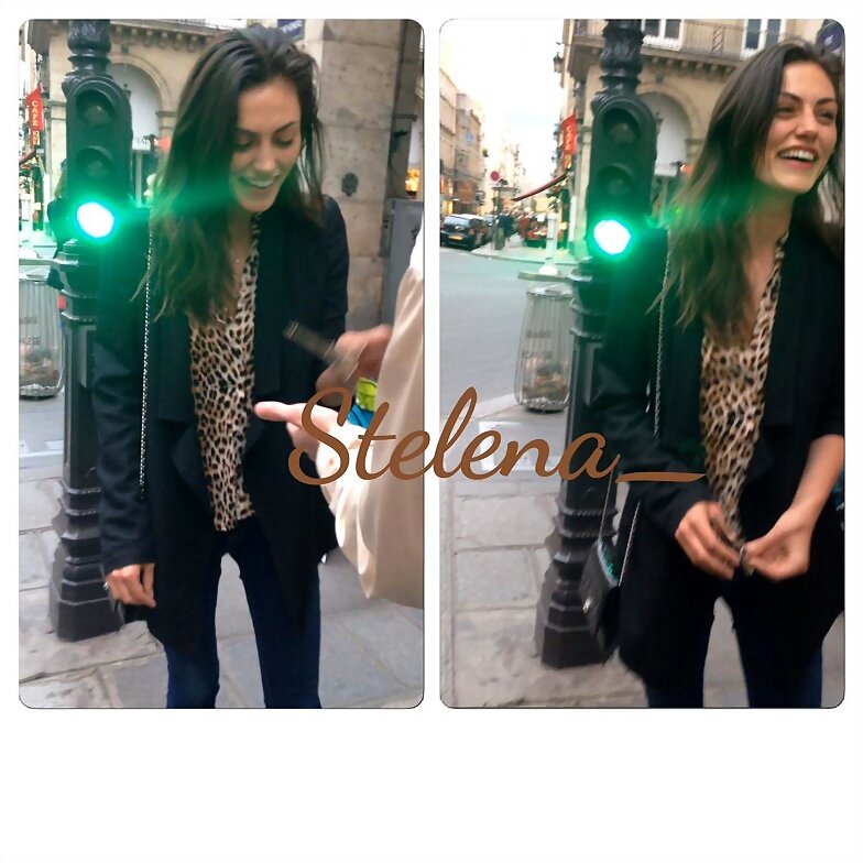 Phoebe Tonkin con fans en Paris, May 25, 2015