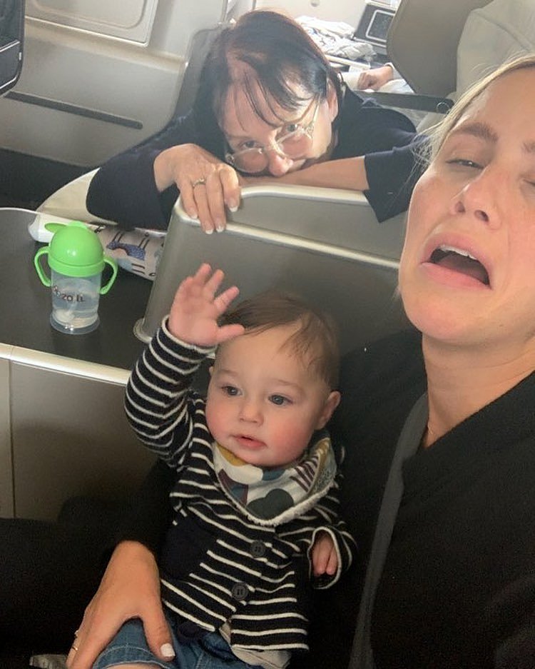 Claire Holt con su hijo James Holt Joblon | 2019