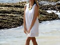 Indiana Evans - Photoshoot Candids at Shark Beach