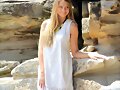 Indiana Evans - Photoshoot Candids at Shark Beach