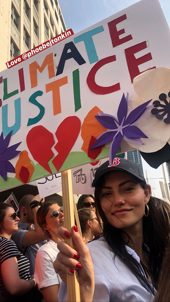 Phoebe Tonkin -Climate Change march | Jan 10, 2020