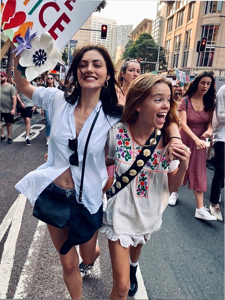 Phoebe Tonkin -Climate Change march | Jan 10, 2020