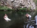 Phoebe Tonkin BTS photoshoot Vogue Australia 2015