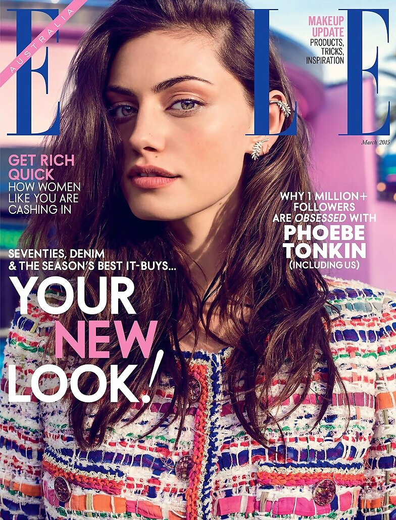 Phoebe Tonkin photoshoot ELLE Australia 2015