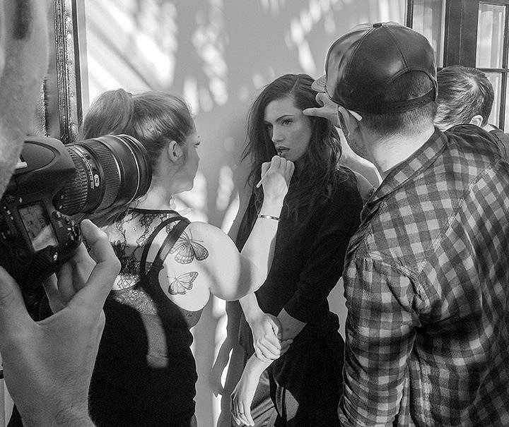 Phoebe Tonkin BTS photoshoot The Beauty Book 2015