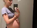 Claire Holt durante su segundo embarazo,Julio 2020