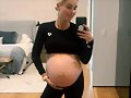 Claire Holt durante su segundo embarazo, Aug 2020