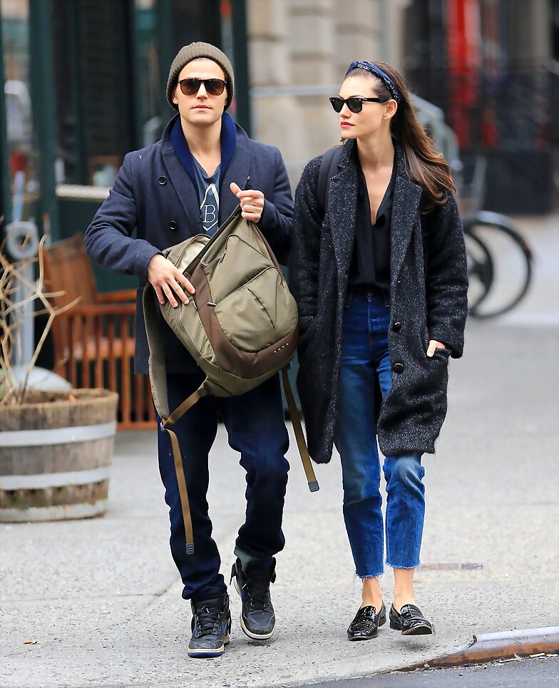 Phoebe Tonkin Paul Wesley- Manhattan New York 2016