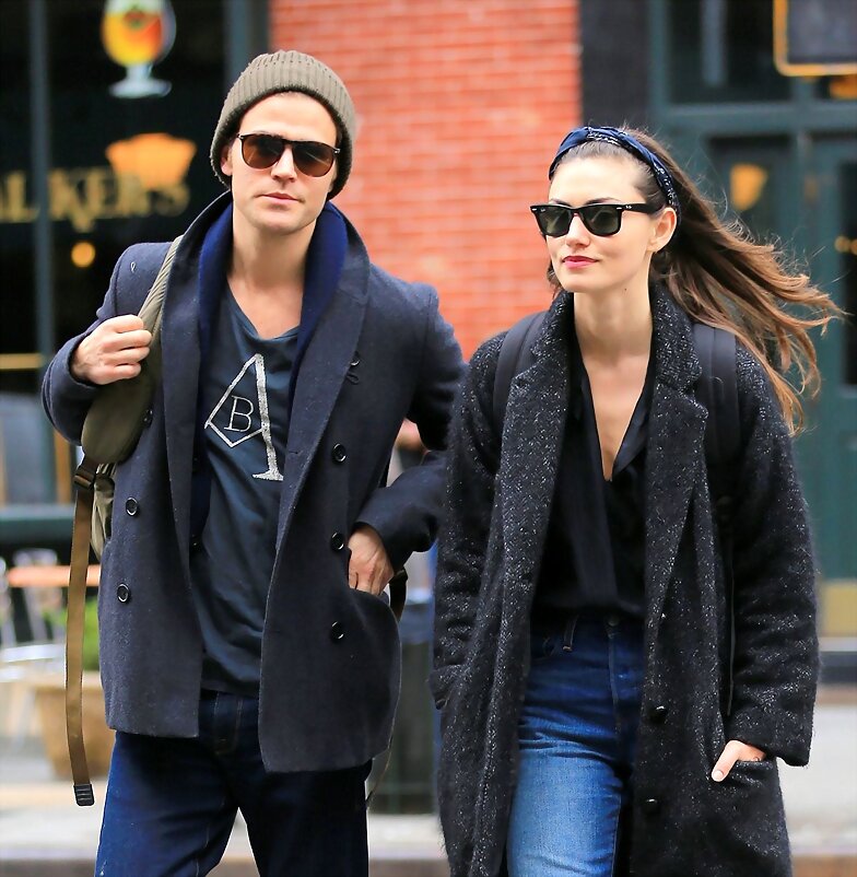 Phoebe Tonkin Paul Wesley- Manhattan New York 2016