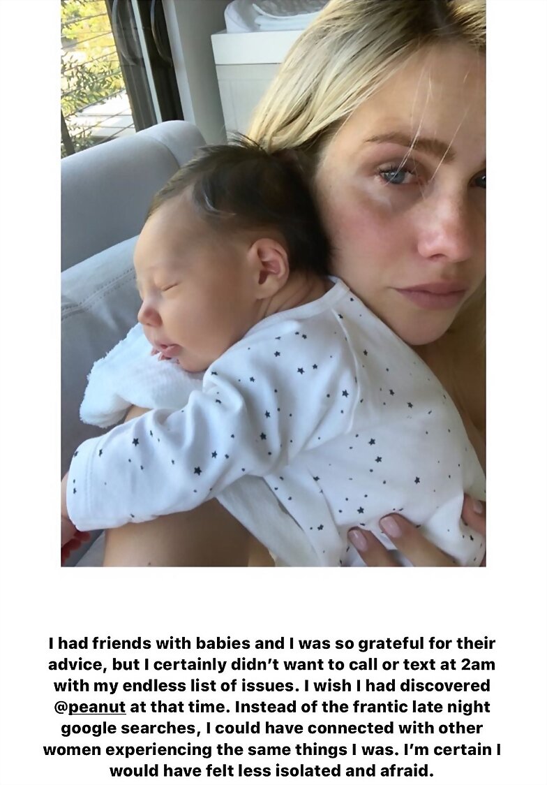 Claire Holt con su hijo James Holt Joblon