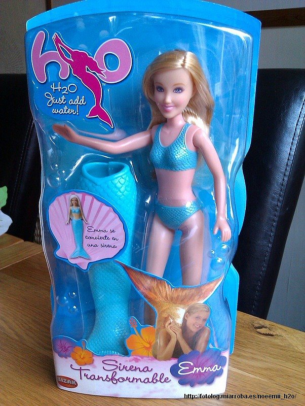 Muñeca H2O Sirena transformable Emma