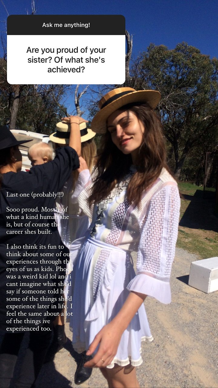 Phoebe Tonkin via instagram de Abby Tonkin