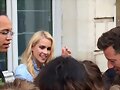 Claire Holt con fans en Paris, Francia, May 2016