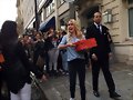 Claire Holt con fans en Paris, Francia, May 2016