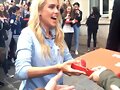 Claire Holt con fans en Paris, Francia, May 2016