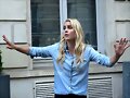 Claire Holt con fans en Paris, Francia, May 2016
