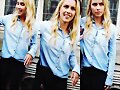 Claire Holt con fans en Paris, Francia, May 2016