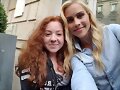 Claire Holt con fans en Paris, Francia, May 2016