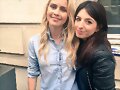 Claire Holt con fans en Paris, Francia, May 2016