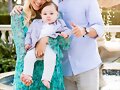 Claire Holt &amp; Andrew Joblon con su hijo James 2019