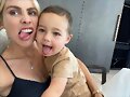 Claire Holt con su hijo James Holt Joblon | 2021