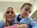 Claire Holt con su hijo James Holt Joblon | 2021