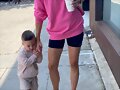 Claire Holt con su hijo James Holt Joblon | 2021