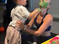 Claire Holt con su hijo James Holt Joblon | 2021