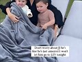 Claire Holt con sus hijos Elle y James Holt Joblon