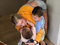Claire Holt con sus hijos Elle y James Holt Joblon