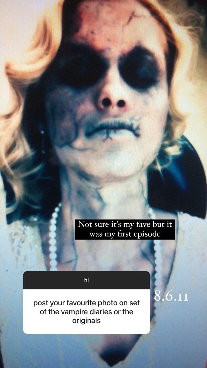 BTS de Claire Holt en The Vampire Diaries 3×03