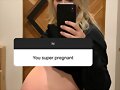 Claire Holt durante su pasado embarazo
