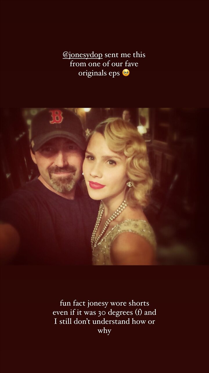 BTS de Claire Holt en The Vampire Diaries 3×03
