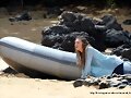 TBL Mar 27 - On the deserted beach in Maui, Hawaii