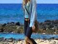 TBL Mar 27 - On the deserted beach in Maui, Hawaii
