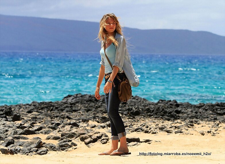 TBL Mar 28 - On the deserted beach in Maui, Hawaii