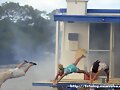 Will Bella Cleo y Rikki tir&aacute;ndose al agua!